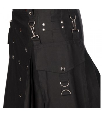 Men Gothic Punk Rock Kilt Union Postal Cotton Kilt